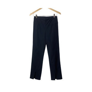 ATHLETA Wander Straight Crop Split Hem Stretch Pants, Women's Black Size 4